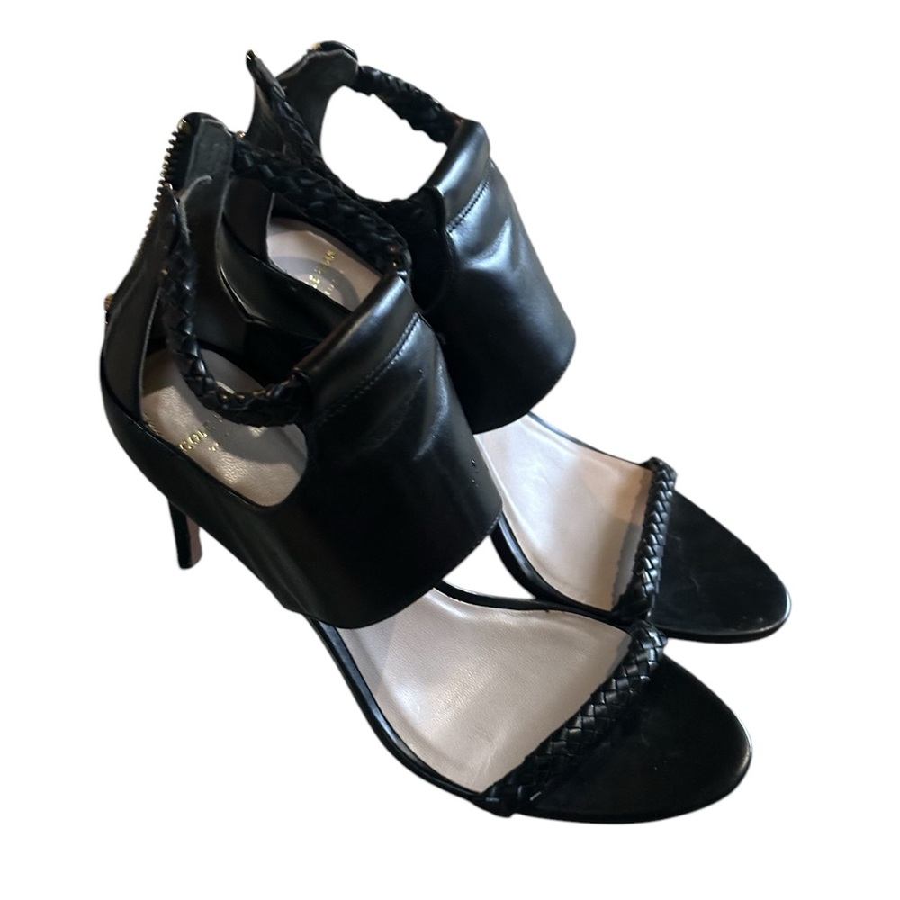 Cole Haan ‘Lise' Ankle Cuff High-Heeled Sandal Black | Size 6.5 B